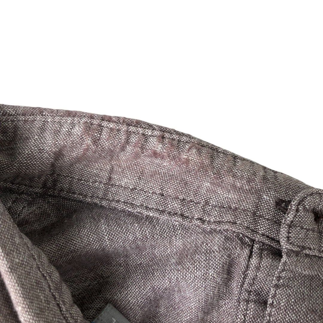 Columbia Regular Fit Short Sleeve Hemp and Cotton Shirt, Men's Size L Hemp gray type Vintage Second Hand