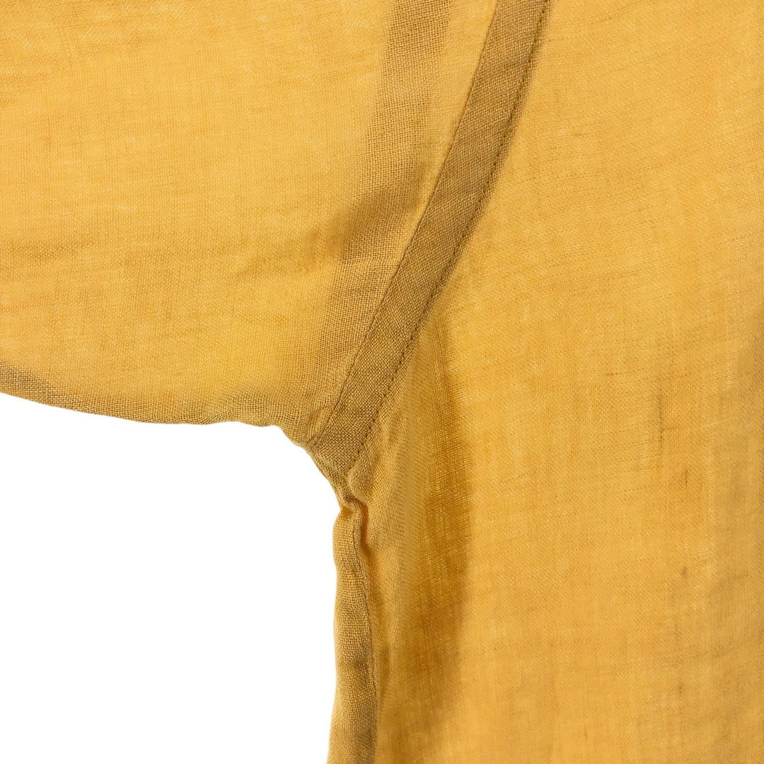 00'S Banana Republic Short Sleeve Linen Shirt Box Shirt Men's XL Size linen orange type Vintage Second Hand