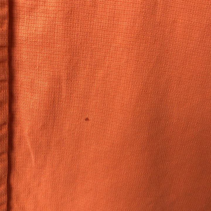 Ralph Lauren POLO by Ralph Lauren short sleeve linen shirt, men's size L linen orange type Vintage Second Hand