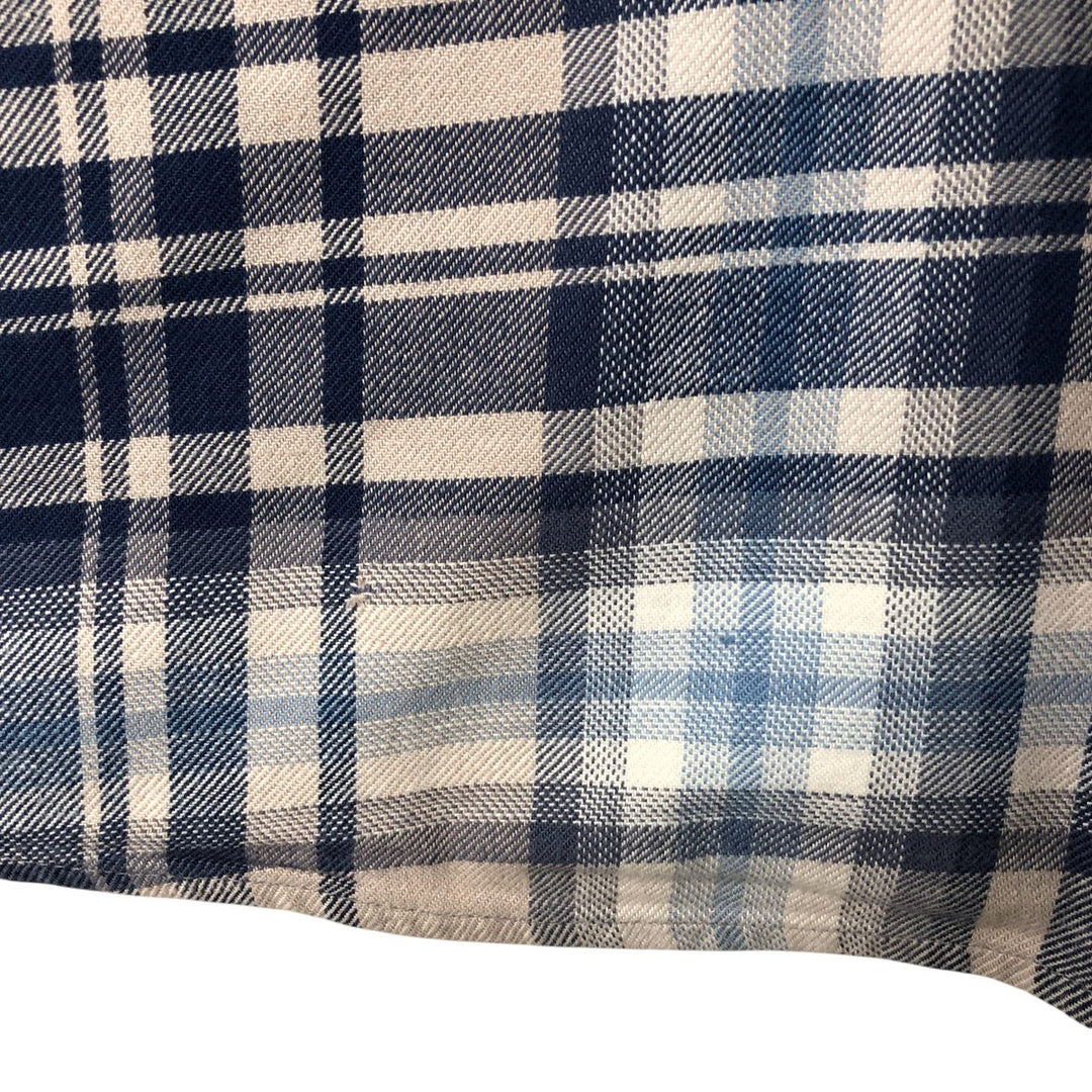 Patagonia Lightweight Fjord Flannel Shirt 54020SP18 Long Sleeve Flannel Check Shirt Men's Size L Organic cotton blue type Vintage Second Hand