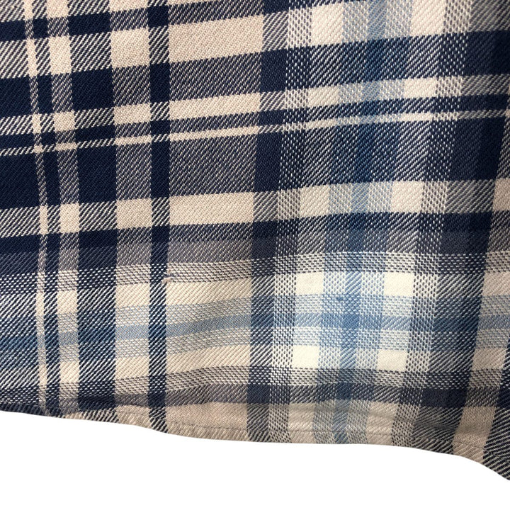 Patagonia Lightweight Fjord Flannel Shirt 54020SP18 Long Sleeve Flannel Check Shirt Men's Size L Organic cotton blue type Vintage Second Hand