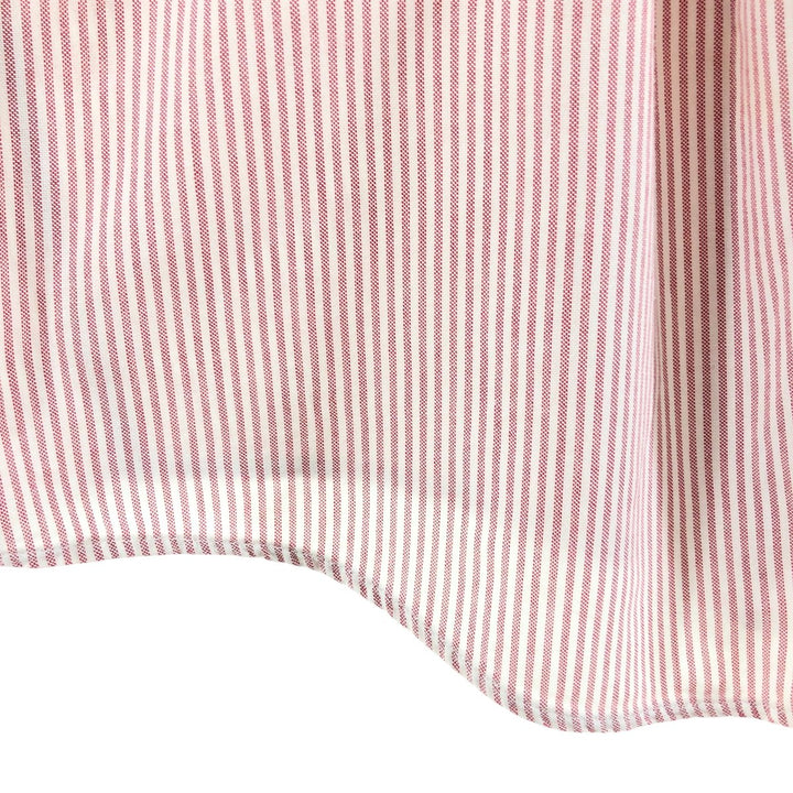 Vintage 1990'S Lands' End short-sleeved button-down striped shirt, made in the USA, size L. unclear red type Vintage Second Hand