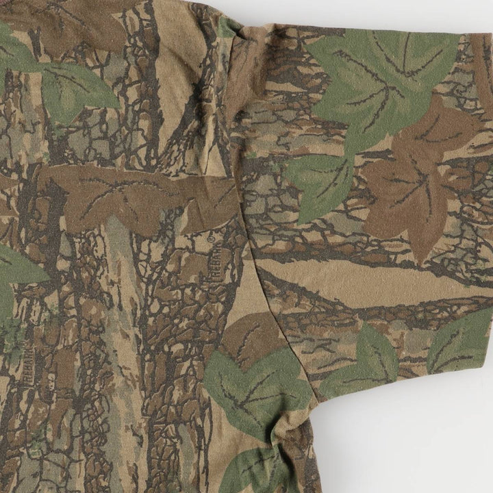 90s-00'S Cabela's Camouflage Pattern Realtree Camo Short Sleeve Pocket T-Shirt, Made in USA, Men's Size Large, Vintage cotton Khaki type Vintage Second Hand
