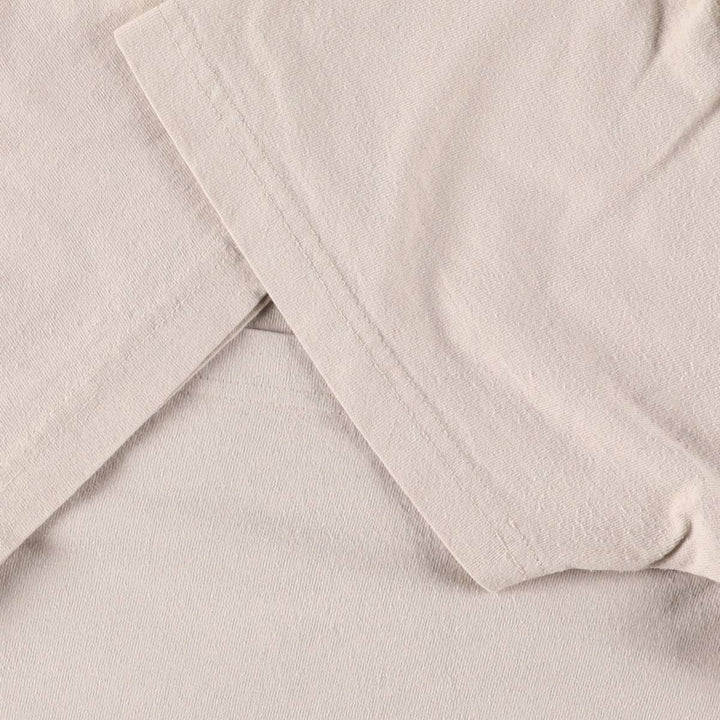Columbia Fish Print Short Sleeve Logo T-Shirt, Men's XL cotton pale white type Vintage Second Hand