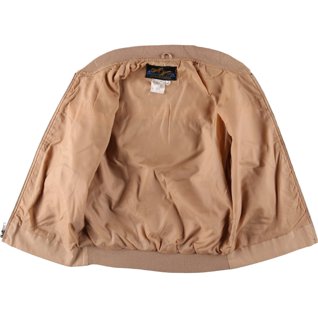 70s~ Montgomery Ward Derby Jacket, Cup Shoulder Jacket, Men's S Size, Vintage polyester Beige type Vintage Second Hand