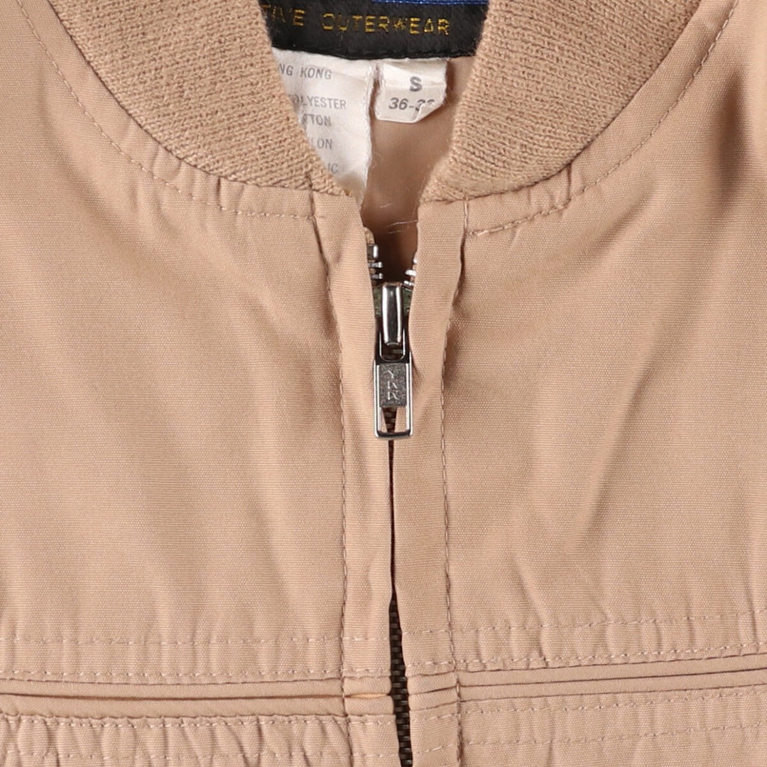 70s~ Montgomery Ward Derby Jacket, Cup Shoulder Jacket, Men's S Size, Vintage polyester Beige type Vintage Second Hand