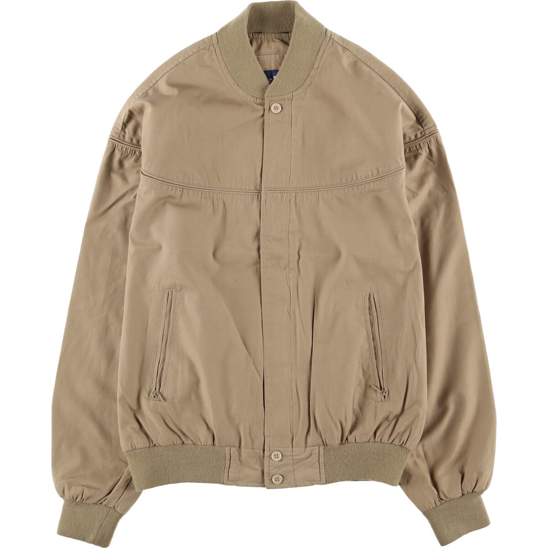 90'S Par Four Derby Jacket Cup Shoulder Jacket Men's M Size Vintage cotton Beige type Vintage Second Hand