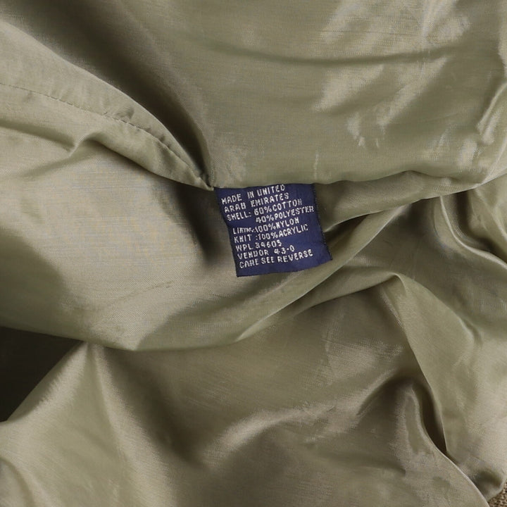 90'S Par Four Derby Jacket Cup Shoulder Jacket Men's M Size Vintage cotton Beige type Vintage Second Hand