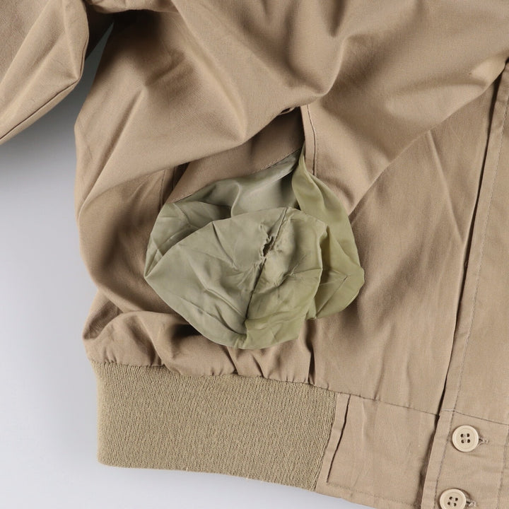 90'S Par Four Derby Jacket Cup Shoulder Jacket Men's M Size Vintage cotton Beige type Vintage Second Hand