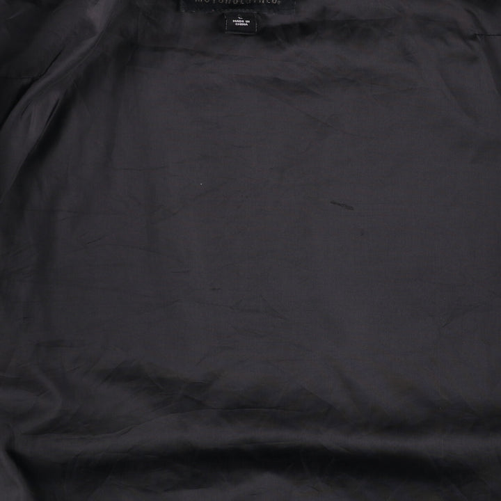 Harley-Davidson Eagle Pattern Cotton Blouson Men's Size L cotton black type Vintage Second Hand