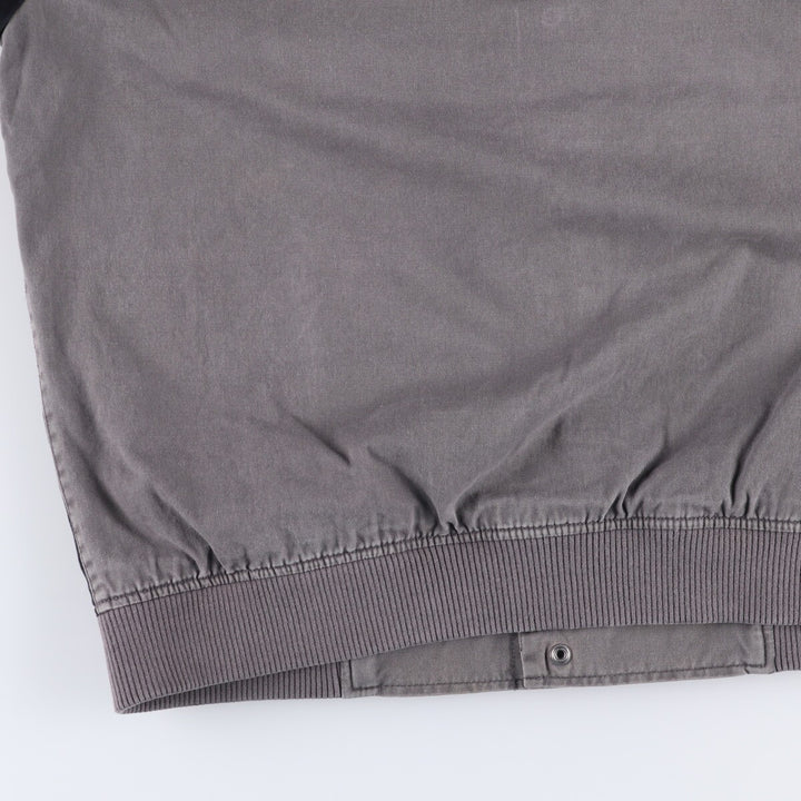 Harley-Davidson Eagle Pattern Cotton Blouson Men's Size L cotton black type Vintage Second Hand
