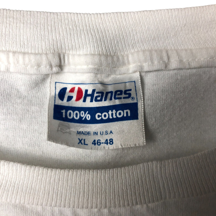 Vintage 1980'S Hanes 100% Cotton Blue Tag Jam Rock Cafe Parody Advertising T-Shirt, Men's XL cotton white type Vintage Second Hand