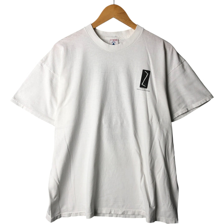 Vintage 90'S Delta ZE DESIGN advertising T-shirt, men's size XL cotton white type Vintage Second Hand