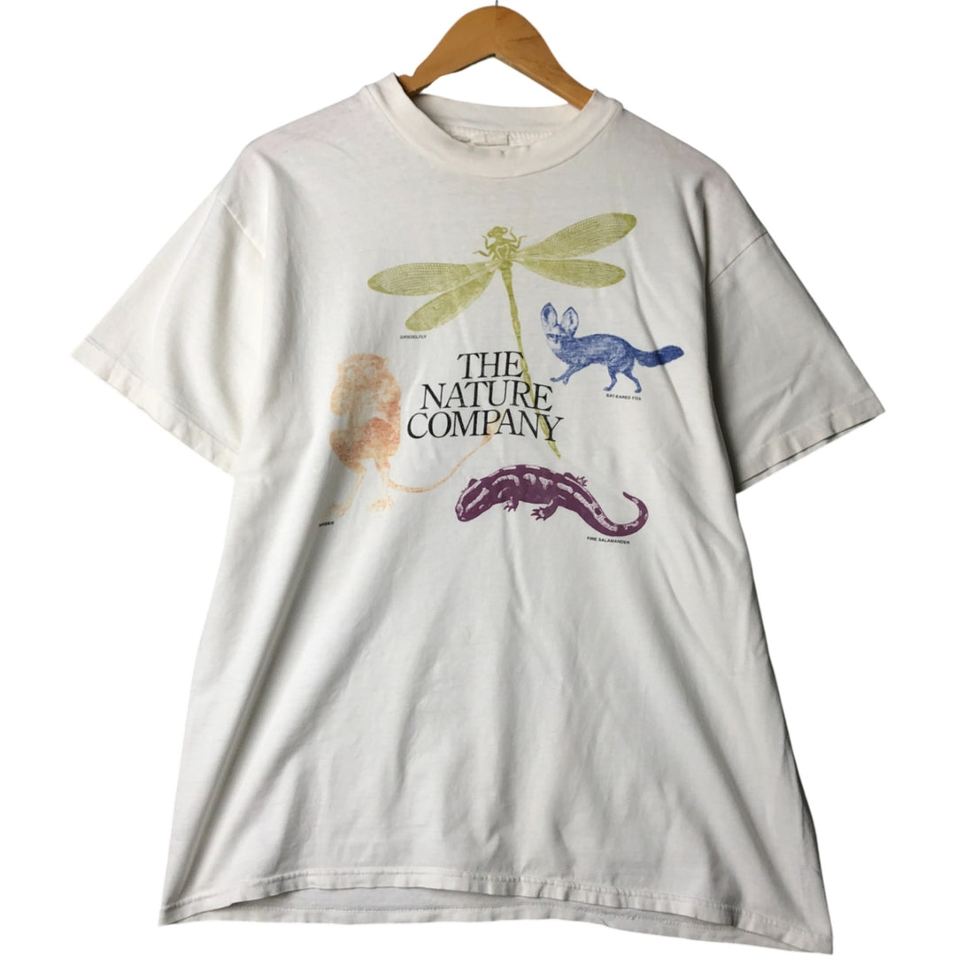 Men's Animal T-shirt (Size L) unclear white type Vintage Second Hand