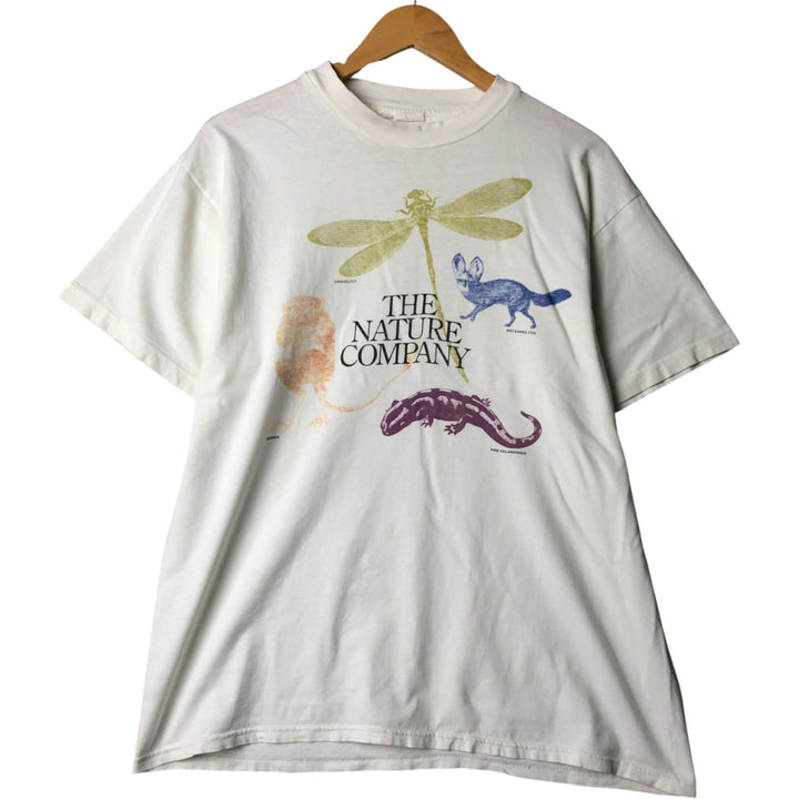 Men's Animal T-shirt (Size L) unclear white type Vintage Second Hand