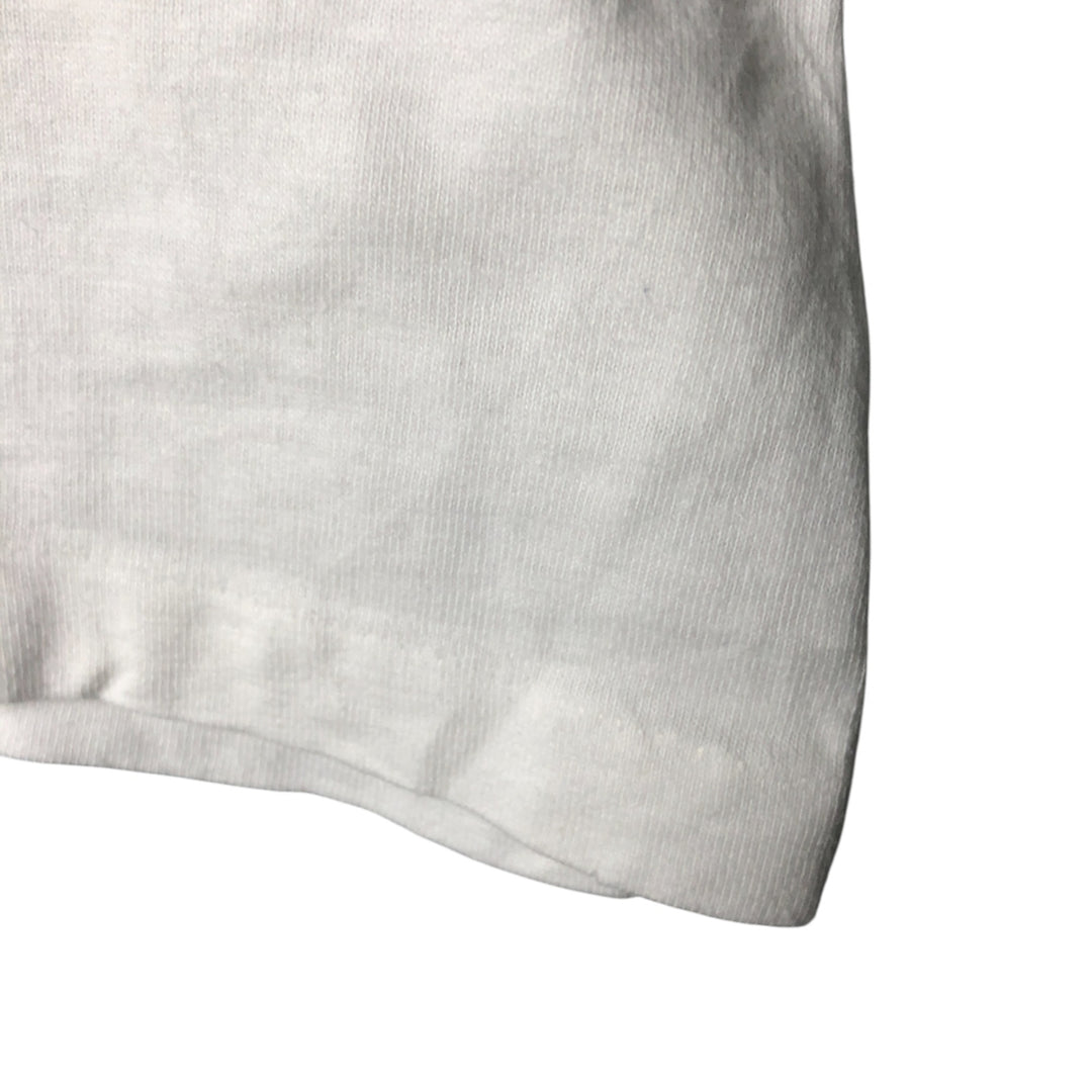 Vintage 90'S Hanes BEEFY-T Blue Tag Bird Animal Print T-Shirt, Made in USA, Men's Size L cotton white type Vintage Second Hand