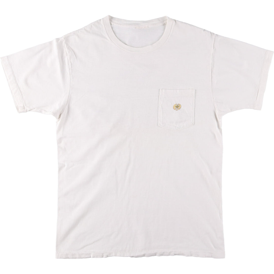 90'S Vintage Banana Republic Animal Pattern Short Sleeve Logo T-Shirt, Men's Size L unclear white type Vintage Second Hand