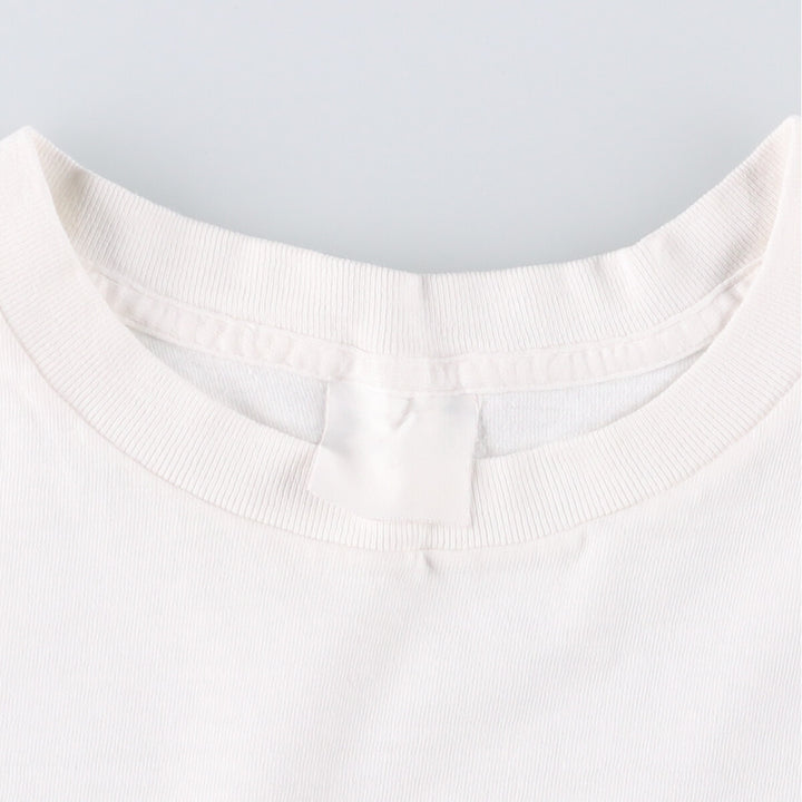 90'S Vintage Banana Republic Animal Pattern Short Sleeve Logo T-Shirt, Men's Size L unclear white type Vintage Second Hand