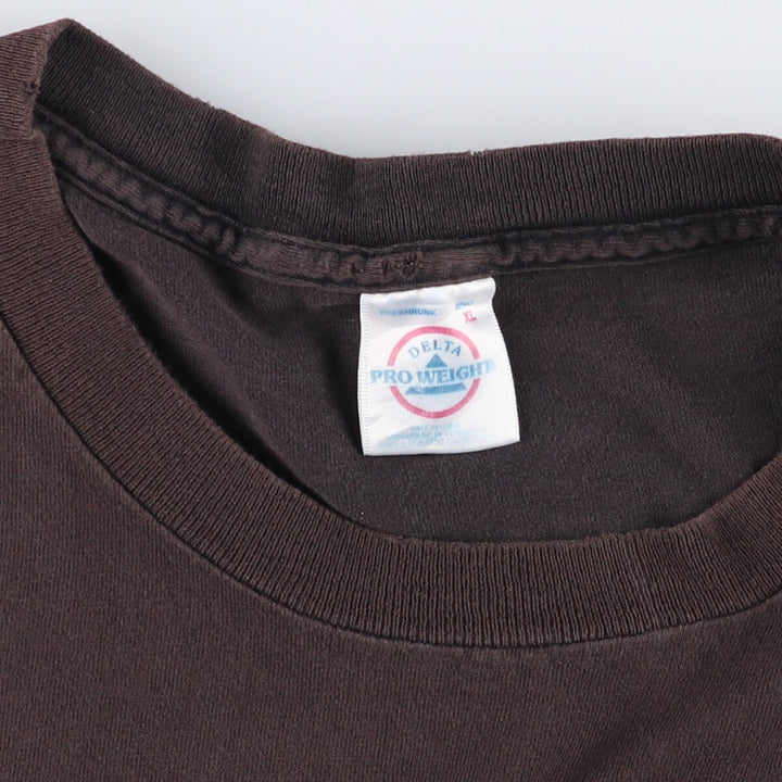 Delta DELTA THE LORD OF KINGS Made in USA Men's XL cotton red type reddish brown Vintage Second Hand