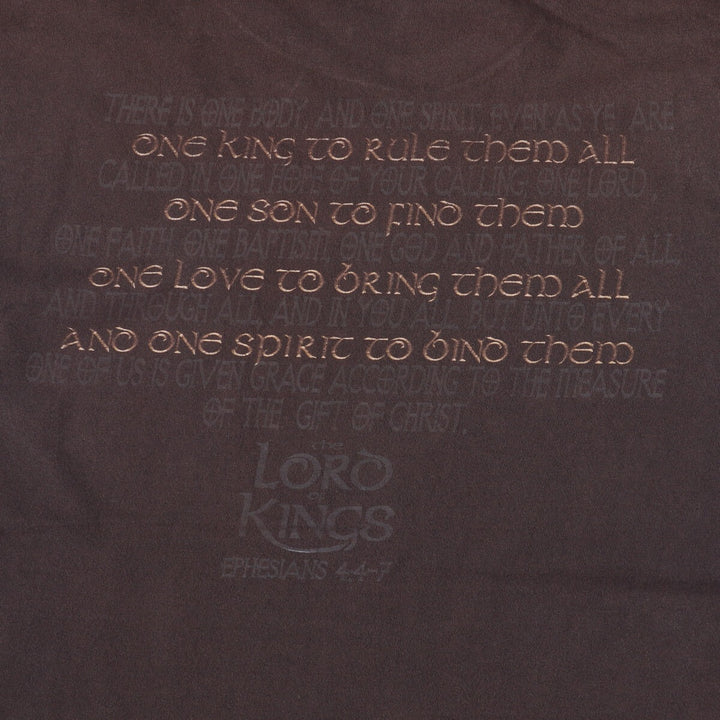 Delta DELTA THE LORD OF KINGS Made in USA Men's XL cotton red type reddish brown Vintage Second Hand