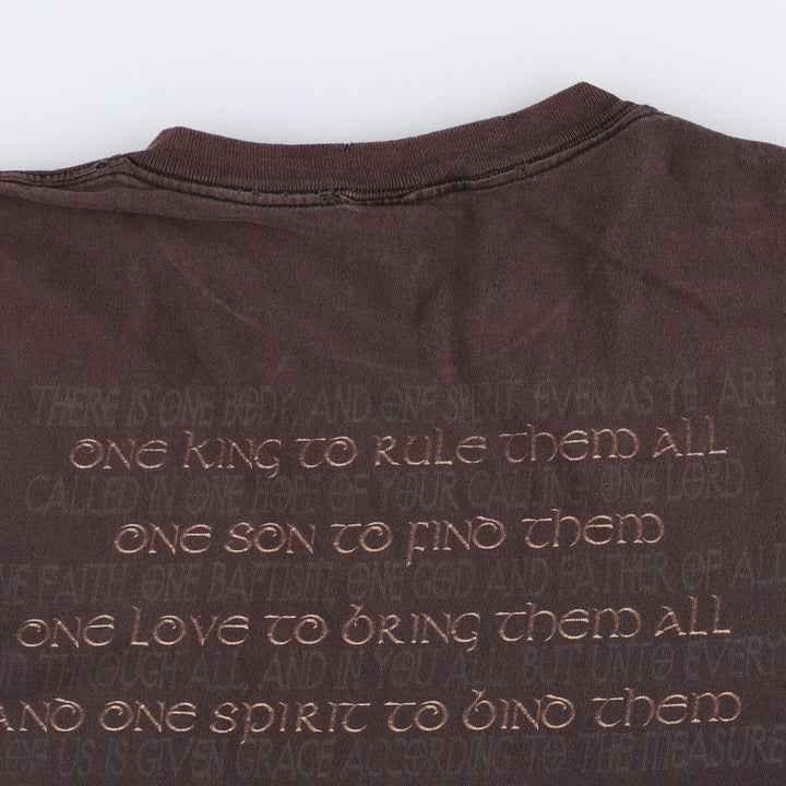 Delta DELTA THE LORD OF KINGS Made in USA Men's XL cotton red type reddish brown Vintage Second Hand