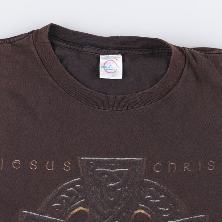Delta DELTA THE LORD OF KINGS Made in USA Men's XL cotton red type reddish brown Vintage Second Hand
