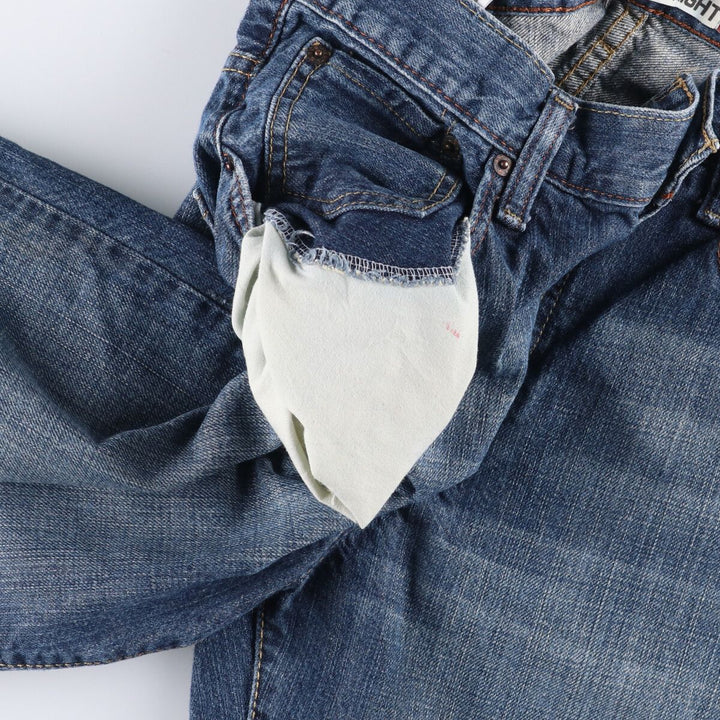 Levi's 569 LOOSE STRAIGHT denim shorts, half pants, men's w31 equivalent cotton blue type Vintage Second Hand