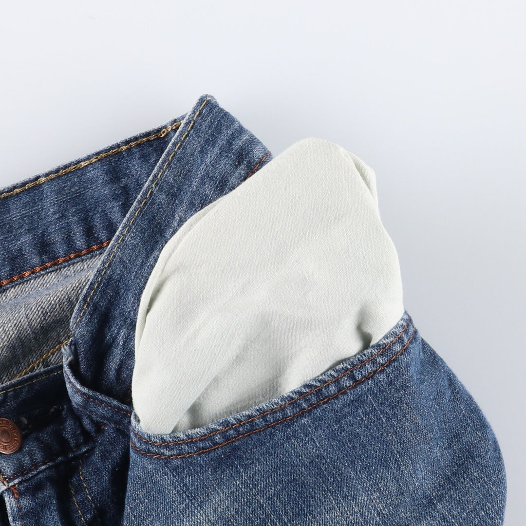 Levi's 569 LOOSE STRAIGHT denim shorts, half pants, men's w31 equivalent cotton blue type Vintage Second Hand