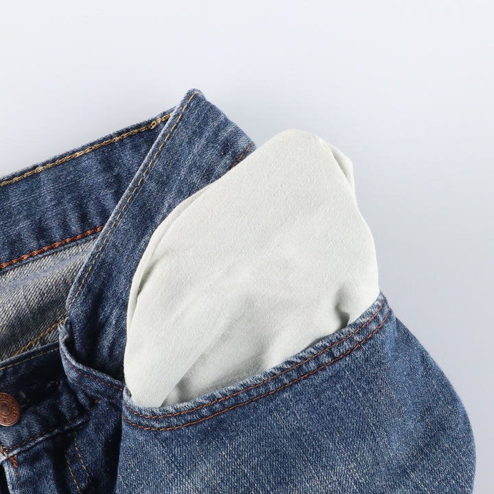 Levi's 569 LOOSE STRAIGHT denim shorts, half pants, men's w31 equivalent cotton blue type Vintage Second Hand