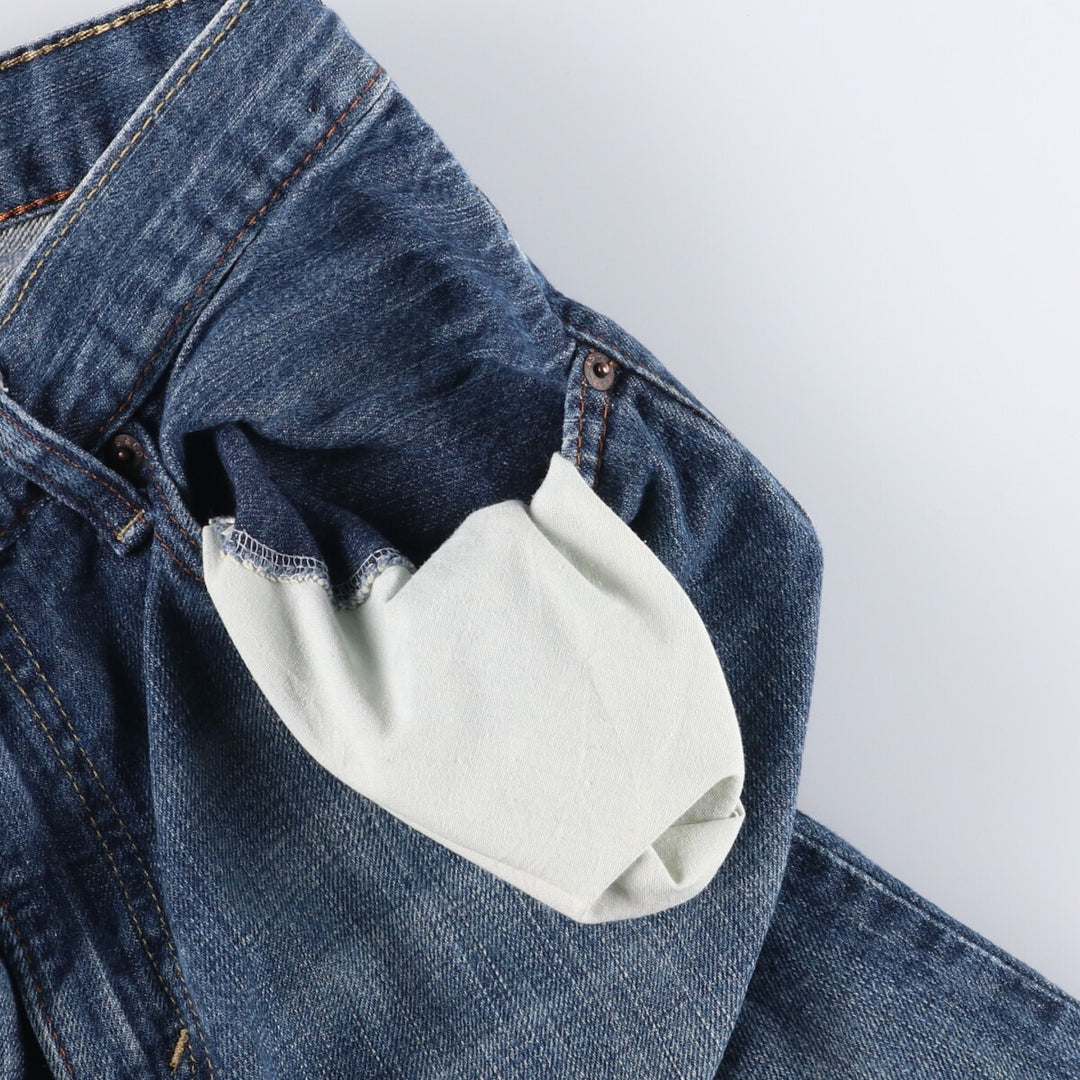 Levi's 569 LOOSE STRAIGHT denim shorts, half pants, men's w31 equivalent cotton blue type Vintage Second Hand