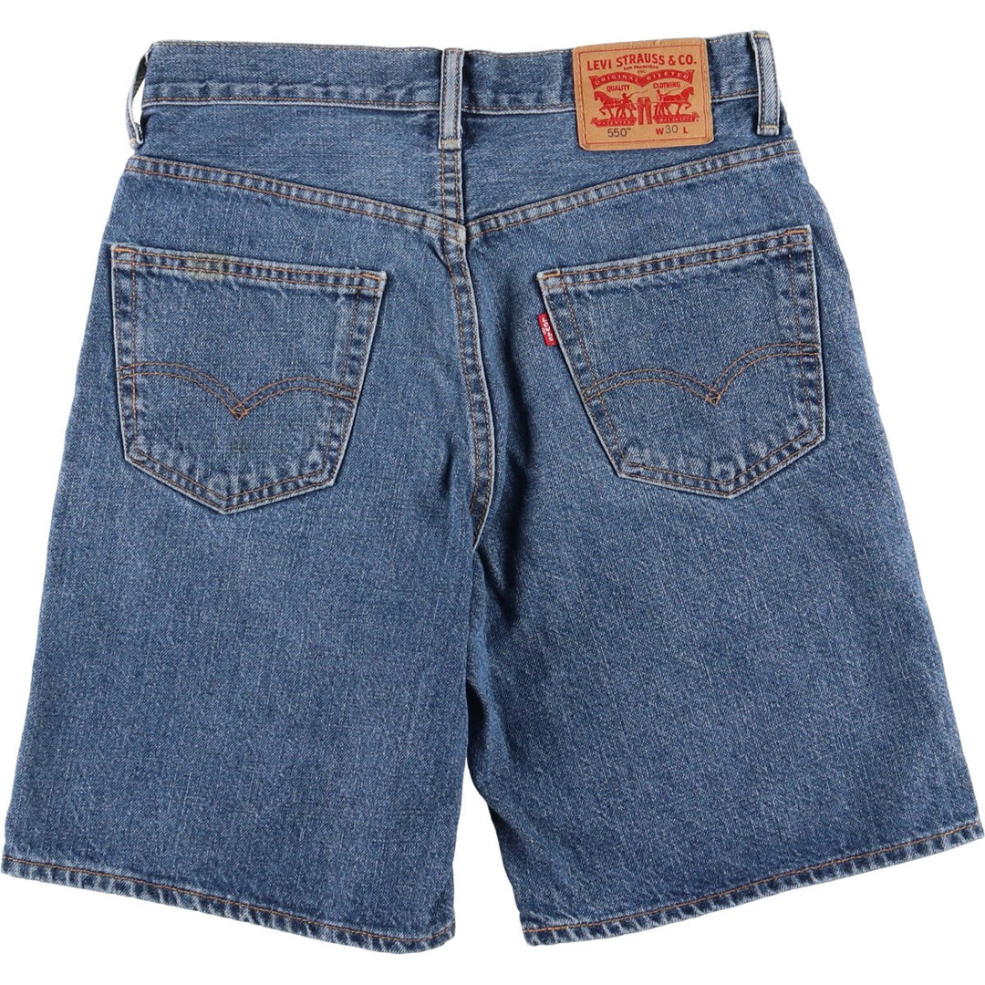 Levi's 550 denim shorts, short pants, men's size w30 cotton blue type Vintage Second Hand