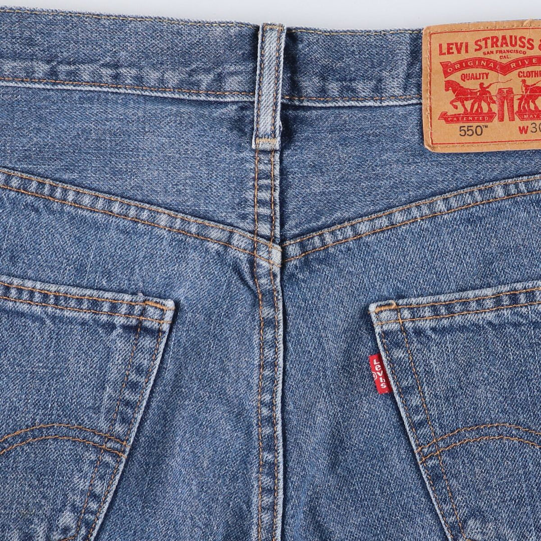 Levi's 550 denim shorts, short pants, men's size w30 cotton blue type Vintage Second Hand