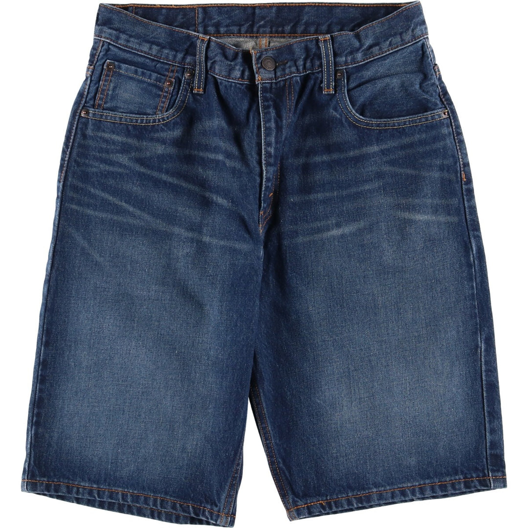 Levi's denim shorts, half pants, men's size w31 cotton blue type Vintage Second Hand