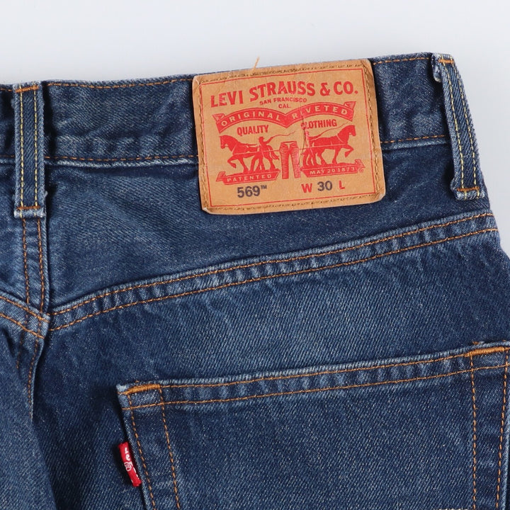 Levi's denim shorts, half pants, men's size w31 cotton blue type Vintage Second Hand