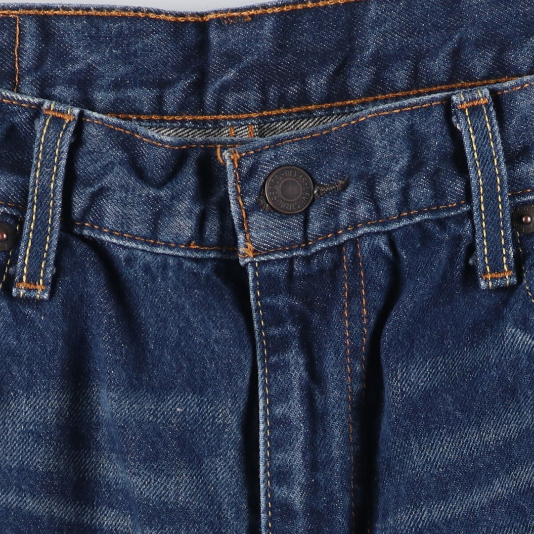 Levi's denim shorts, half pants, men's size w31 cotton blue type Vintage Second Hand