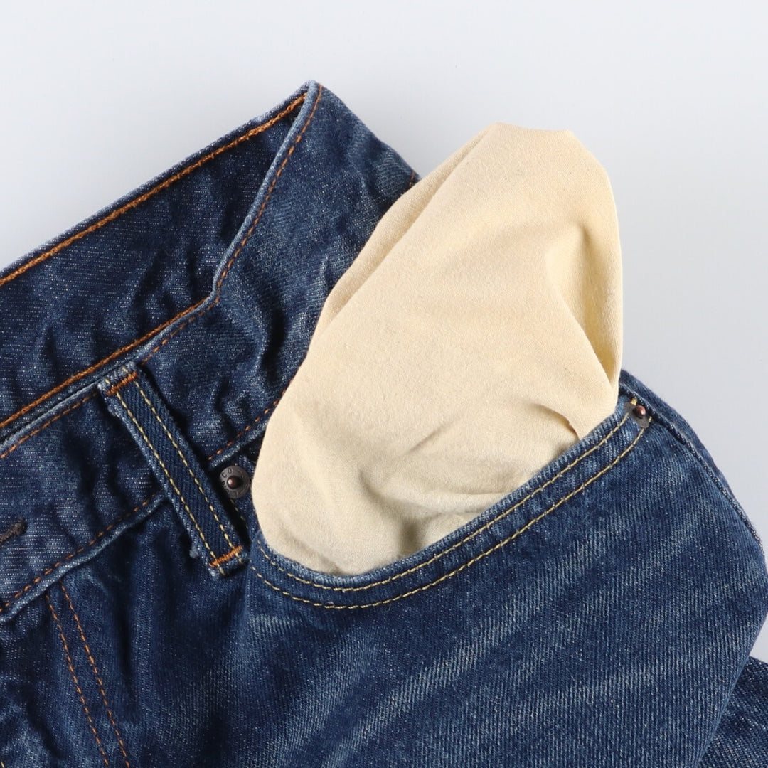 Levi's denim shorts, half pants, men's size w31 cotton blue type Vintage Second Hand