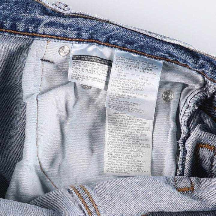 Levi's denim shorts, short pants, men's size w36 cotton blue type Vintage Second Hand