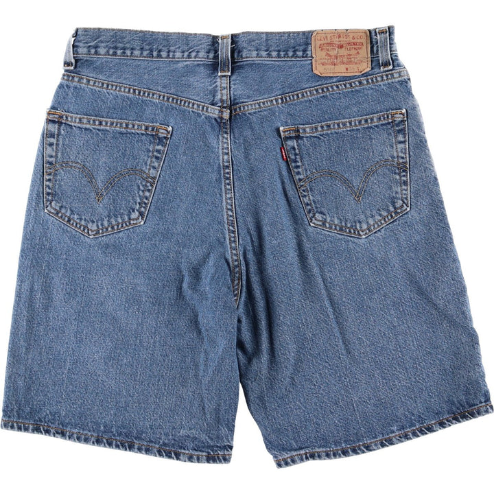 Levi's 550 denim shorts, short pants for men, size W35 cotton blue type Vintage Second Hand