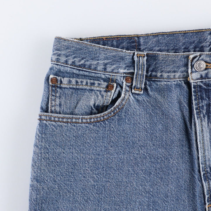 Levi's 550 denim shorts, short pants for men, size W35 cotton blue type Vintage Second Hand