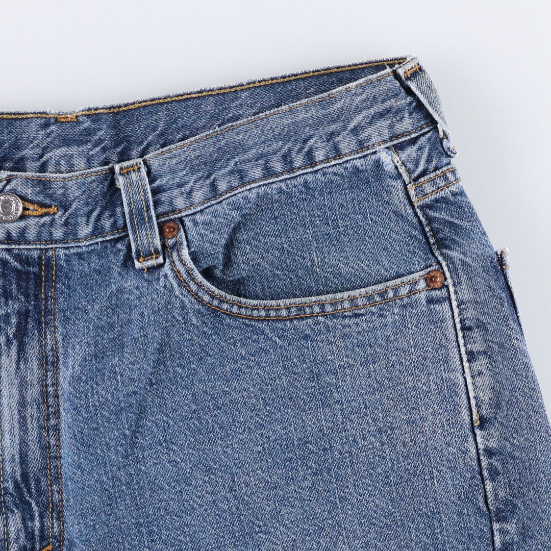 Levi's 550 denim shorts, short pants for men, size W35 cotton blue type Vintage Second Hand