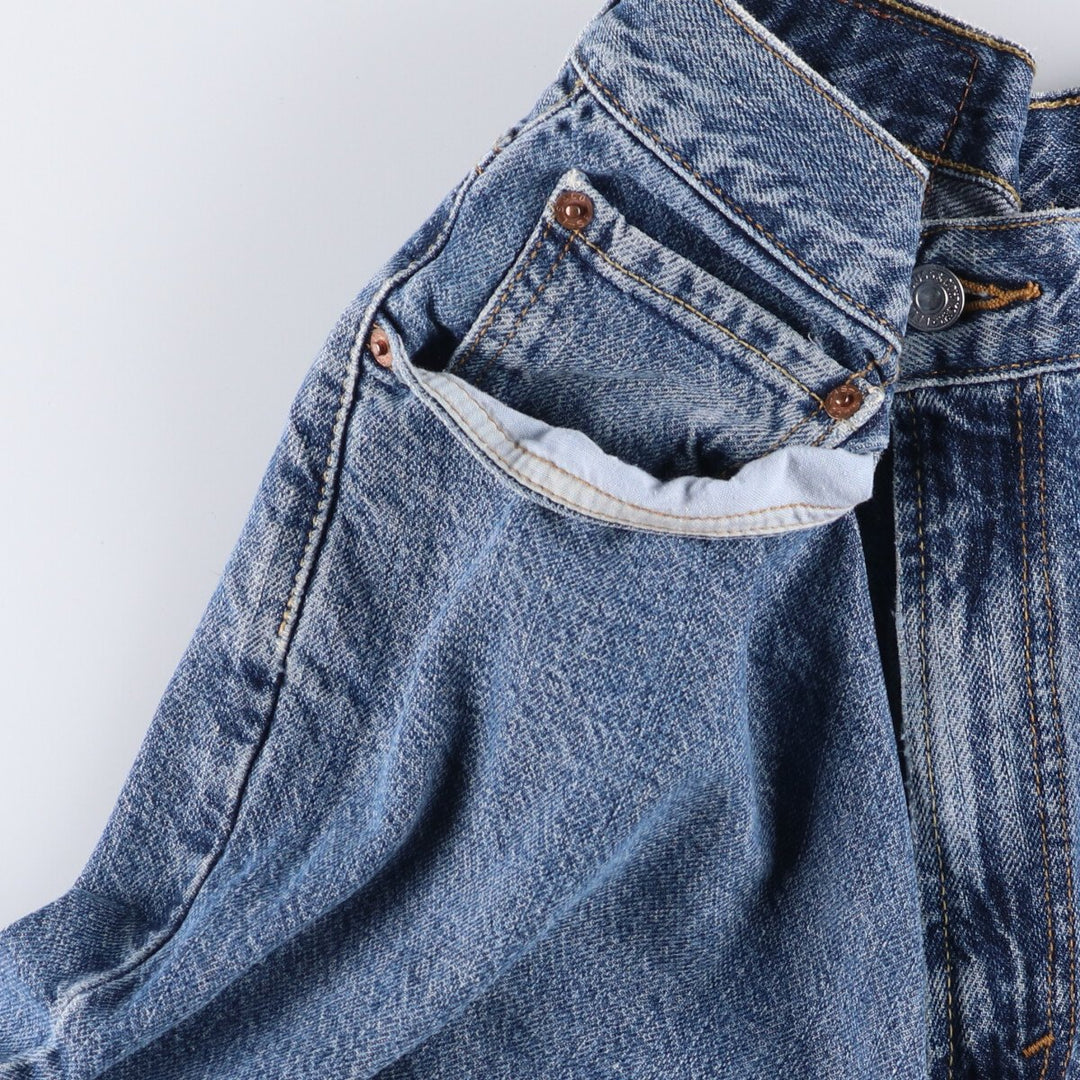 Levi's 550 denim shorts, short pants for men, size W35 cotton blue type Vintage Second Hand