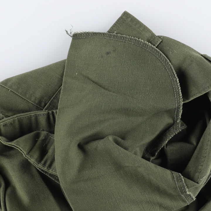 80'S US military genuine military baker pants made in USA men's w31 equivalent vintage polyester Khaki type Vintage Second Hand