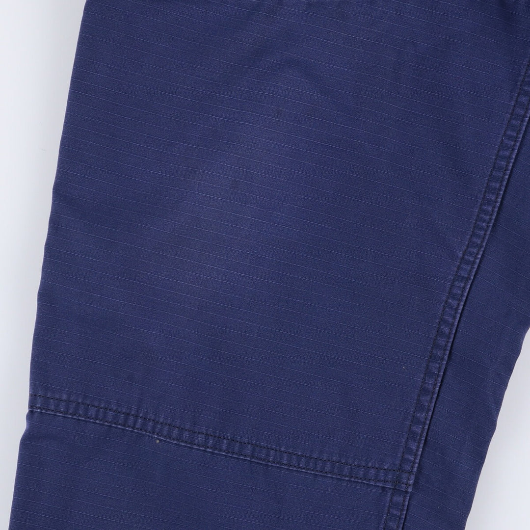 US military ripstop military cargo pants for men, size w35 Nylon navy blue type Vintage Second Hand