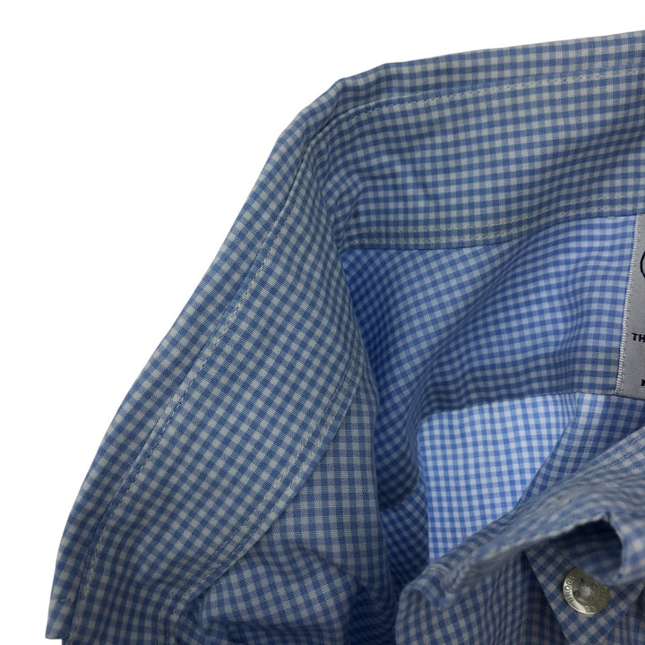 Brooks Brothers Est.1818 Gingham Check Long Sleeve Button-Down Check Shirt Men's Size L cotton blue type Vintage Second Hand