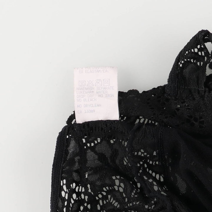 90'S Cosabella Cutwork Embroidered See-Through Lingerie Camisole, Made in Italy, Women's Size Small, Vintage polyamide black type Vintage Second Hand