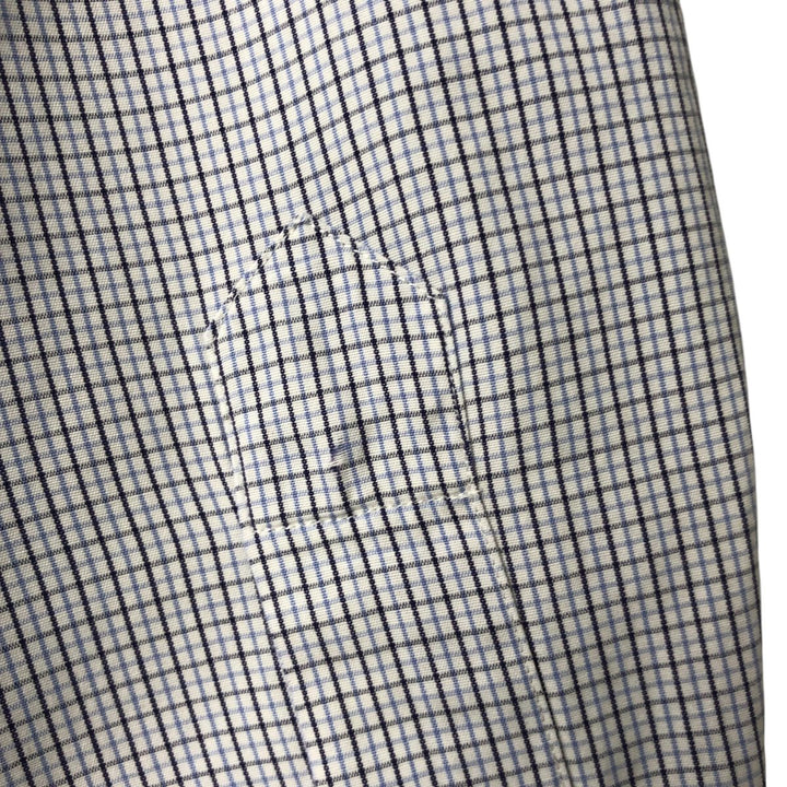 Ralph Lauren BLAKE long sleeve button down check shirt, men's size L cotton white type Vintage Second Hand