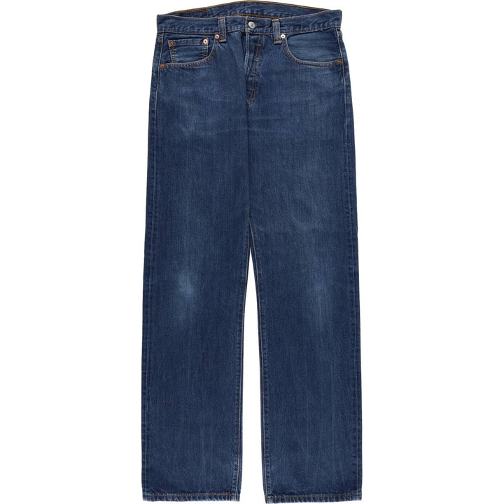 Levi's 501 straight denim pants for men, size W34 cotton blue type Vintage Second Hand