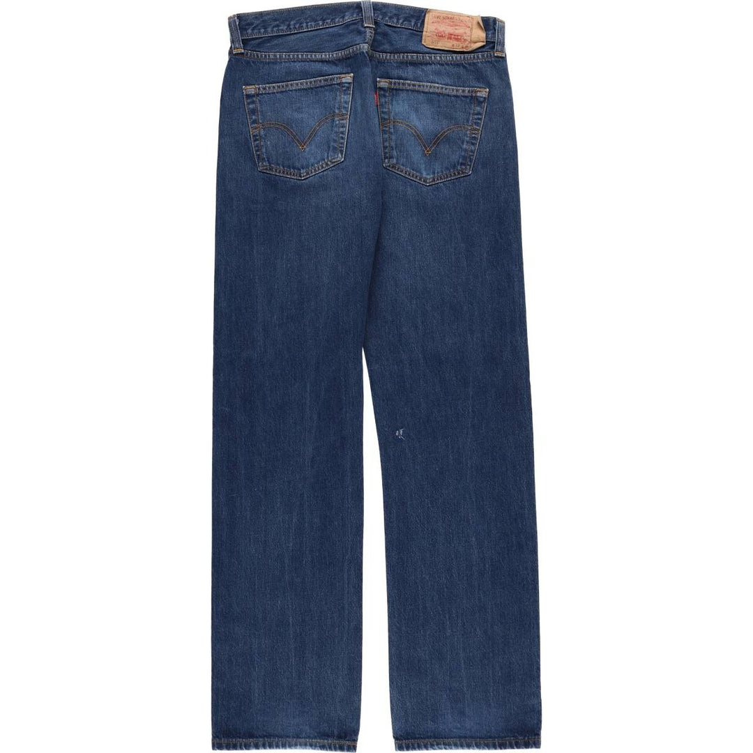 Levi's 501 straight denim pants for men, size W34 cotton blue type Vintage Second Hand