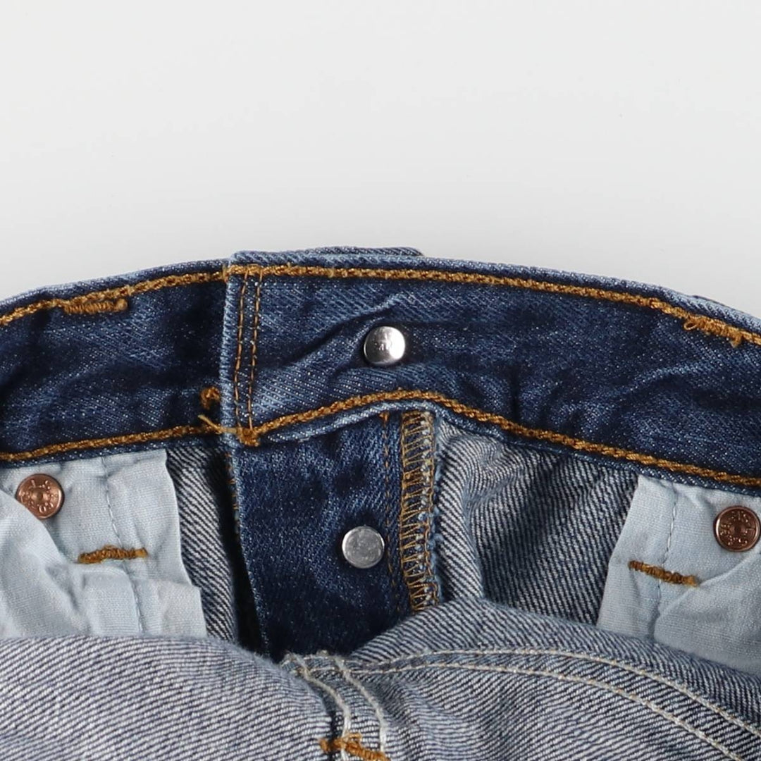 Levi's 501 straight denim pants for men, size W34 cotton blue type Vintage Second Hand