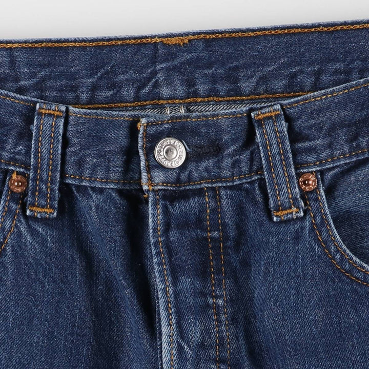 Levi's 501 straight denim pants for men, size W34 cotton blue type Vintage Second Hand